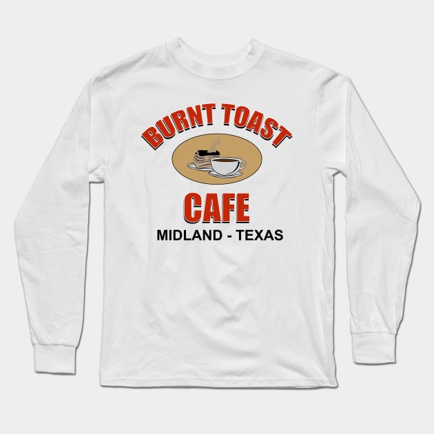 Burnt Toast Cafe Long Sleeve T-Shirt by Meta Cortex